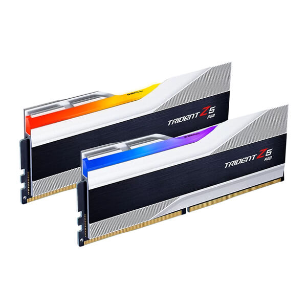 G.Skill Trident Z5 RGB 64GB (32GBx2) DDR5 6000MHz Desktop RAM (Metallic Silver)